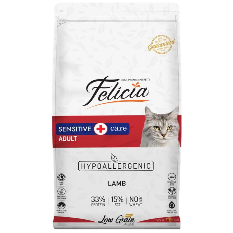 Felicia Kuzu Etli Düşük Tahıllı Hipoalerjenik Kedi Maması 12 KG | SRC: Barcode: 8681299606672